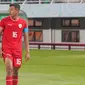 Pemain Timnas Indonesia U-19,&nbsp;Dony Tri Pamungkas, saat melawan Kamboja U-19 pada laga kedua Grup A Piala AFF U-19 2024 di Stadion Gelora Bung Tomo, Surabaya, Sabtu (20/7/2024). (Dok PSSI)