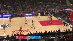 Berita video game recap NBA 2017-2018 antara Houston Rockets melawan LA Clippers dengan skor 105-92.