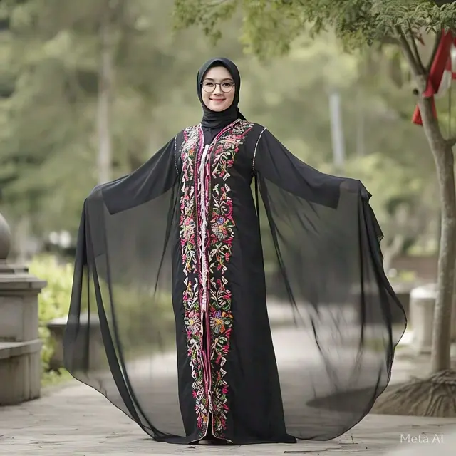Gamis Kaftan Cape/Nurul Diva Kautsar via Meta AI