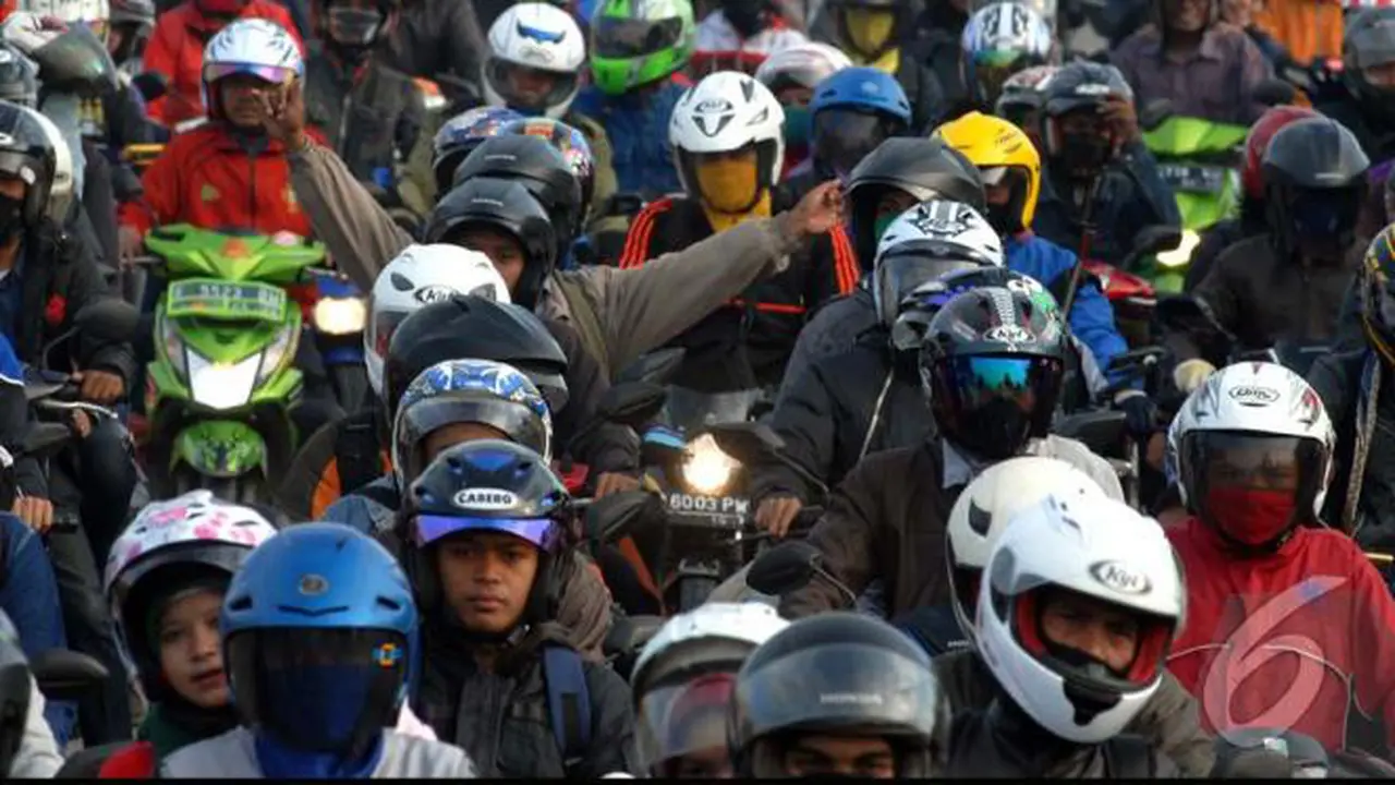 H-3 Lebaran, Ratusan Pemudik Bermotor Padati Jalur Selatan 
