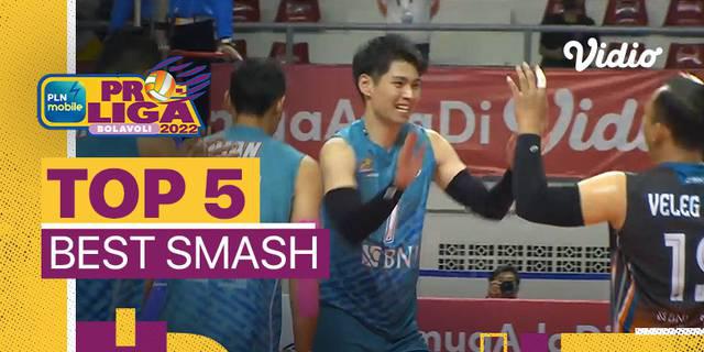 VIDEO: Termasuk Aksi dari Pemain Surabaya Bhayangkara Samator, Berikut Ini 5 Aksi Smash Terbaik di Proliga 2022 Pekan Keenam