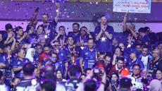 Jakarta LavAni Livin' Transmedia menjuarai Proliga 2026 usai membekuk Jakarta Bhayangkara Presisi. (Dok. PBVSI)