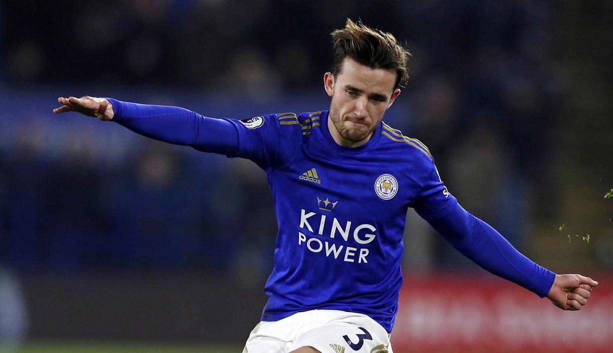 1. Ben Chilwell (50 juta euro) - Ben Chilwell menjadi pemain teranyar yang resmi bergabung dengan Chelsea. Pada 26 Agustus, Chelsea resmi memboyong Chilwell dari Leicester City dengan mahar mencapai 50 juta euro. (AFP/Adrian Dennis)