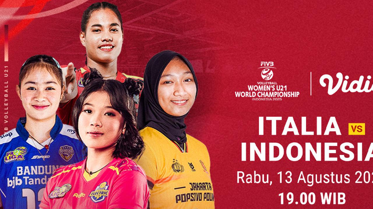 Siaran Langsung FIVB U-21 Women’s World Championship Indonesia vs Italia: Eksklusif di Vidio
