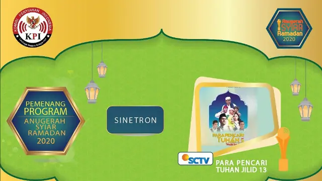 Para Pencari Tuhan Jilid 13 raih penghargaan Anugerah Syiar 2020