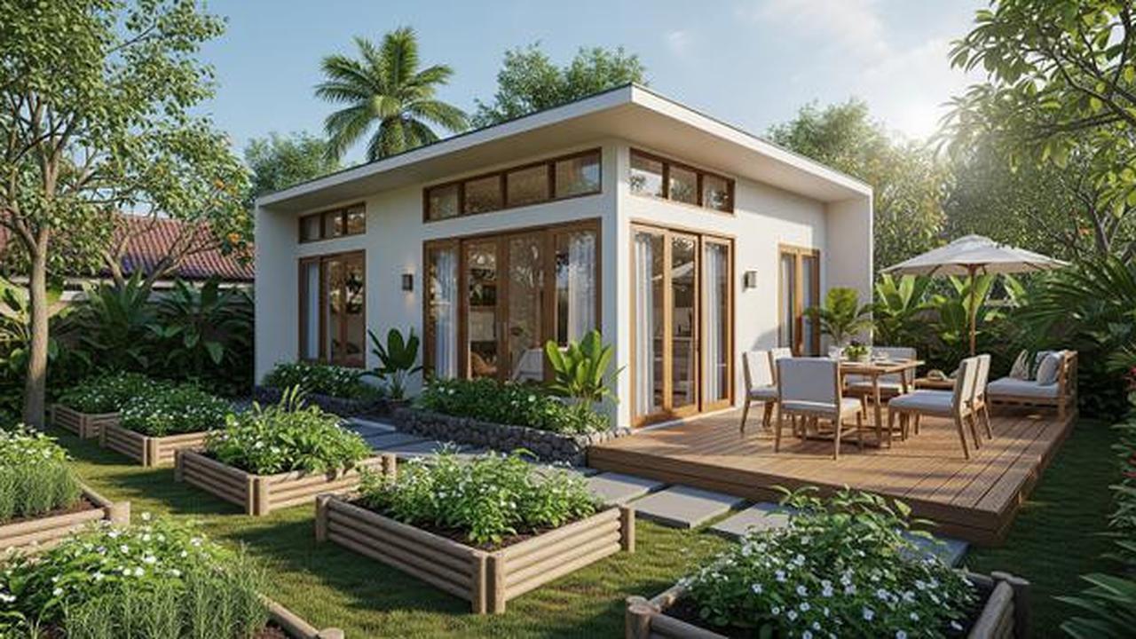 7 Model Rumah Mungil Tapi Punya Kebun dan Teras Samping yang Lega, Inspirasi Hunian Asri Modern