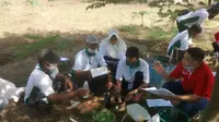 Pelatihan pertanian cerdas iklim atau Climate Smart Agriculture (CSA) proyek SIMURP Kementan di BPP Ajung, Jember, Jawa Timur. (Ist)