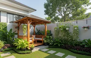 6 Inspirasi Gazebo Mini untuk Pekarangan Belakang, Bikin Area Santai Makin Estetik