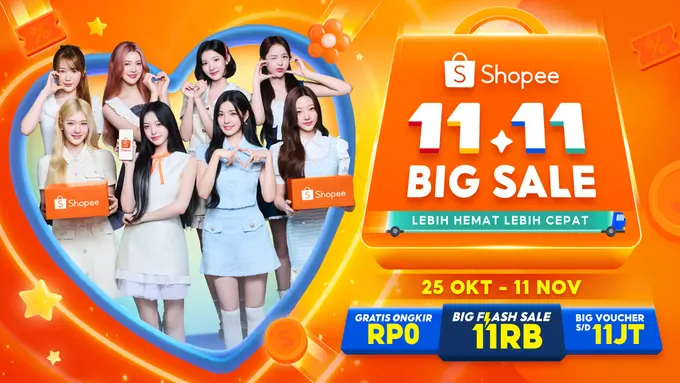 Hearts2Hearts di Iklan Shopee 11.11 Big Sale