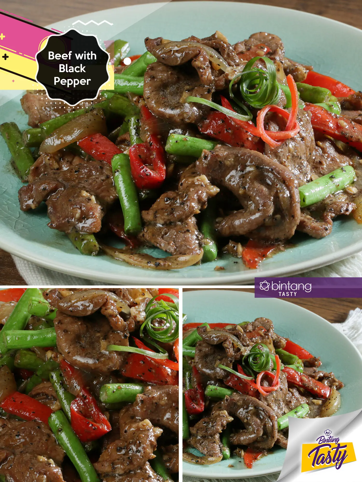 Beef with Black Pepper.(Fotografer: Bambang E.Ros/DI: M. Iqbal Nurfajri/Chef: Arum Sari)