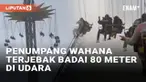 Penumpang wahana 'Tower Singer' di sebuah taman bermain di Mexico City, Mexico alami momen menegangkan. Para penumpang menggantung di wahana setinggi 80 meter saat hujan dan badai menerpa, wahana berhenti berputar. Insiden terjadi pada 18 Agustus 202...