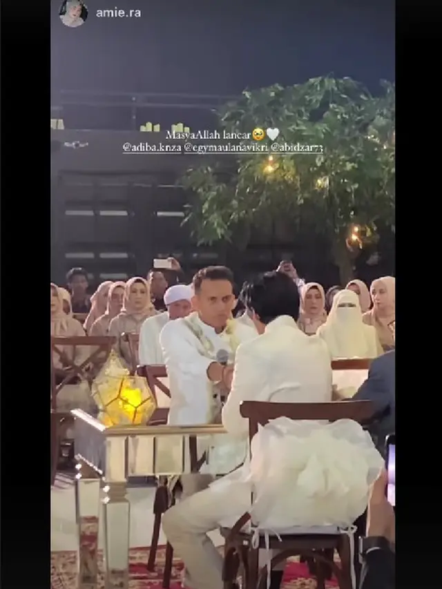 Egy Maulana Vikri saat Menikahi Adiba Khanza
