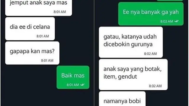 Driver Ojek Online Jemput Anak Sekolah
