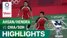 Berita video highlights bulutangkis ganda putra Olimpiade Tokyo 2020, pasangan senior Mohammad Ahsan/Hendra Setiawan kembali meraih kemenangan pada laga keduanya di Grup D, Senin (26/7/2021) sore hari WIB.