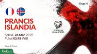 Kualifikasi Piala Eropa 2020 - Prancis Vs Islandia (Bola.com/Adreanus Titus)