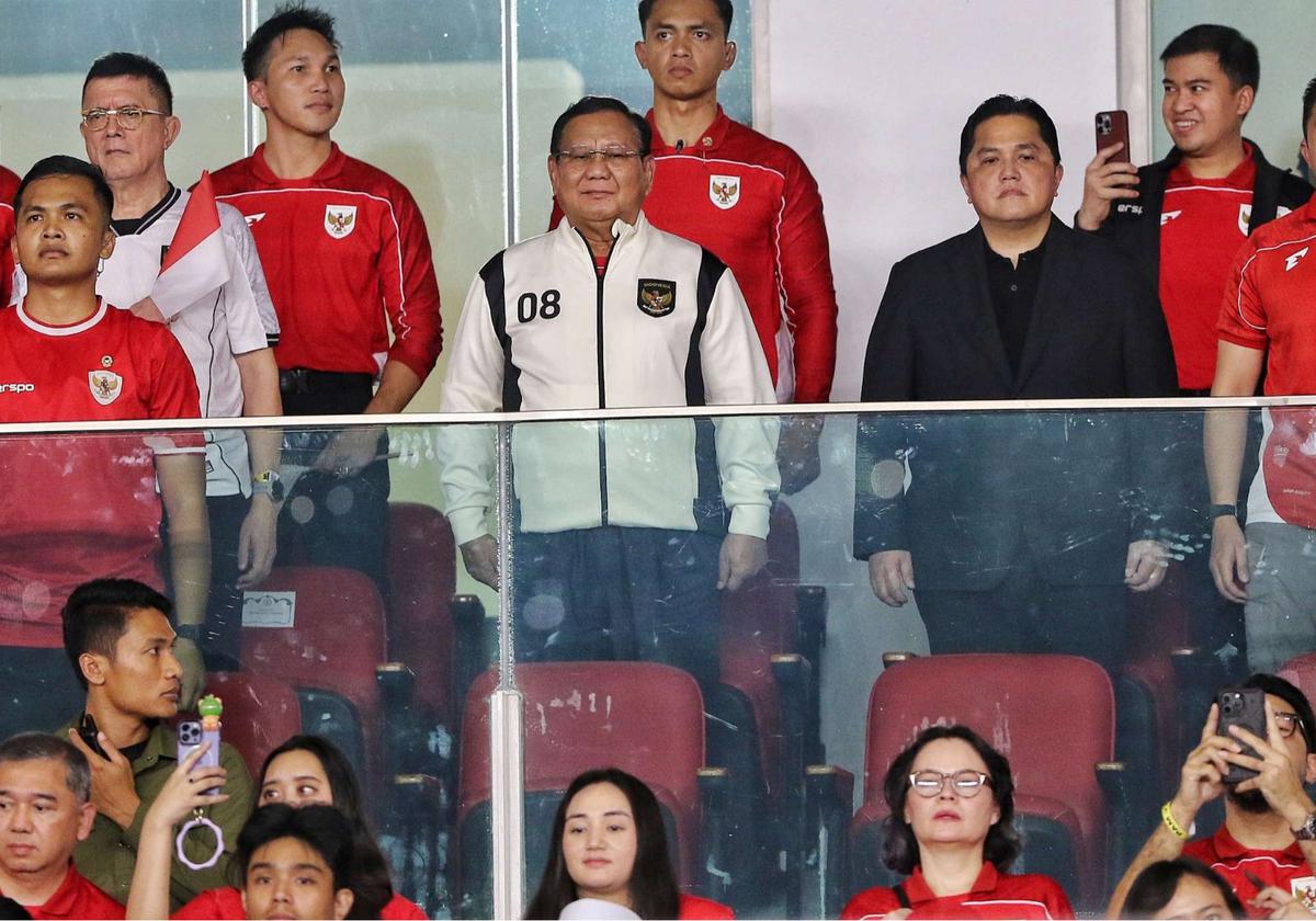 Prabowo beri selamat ke pemain Timnas Indonesia