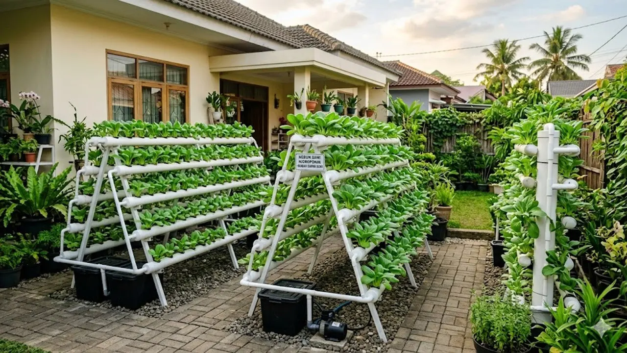 Kebun Sawi Hidroponik