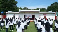 Relawan Puan Berbagi Ceria di Pekalongan, Senam Ceria dan Bagikan Ratusan Sembako