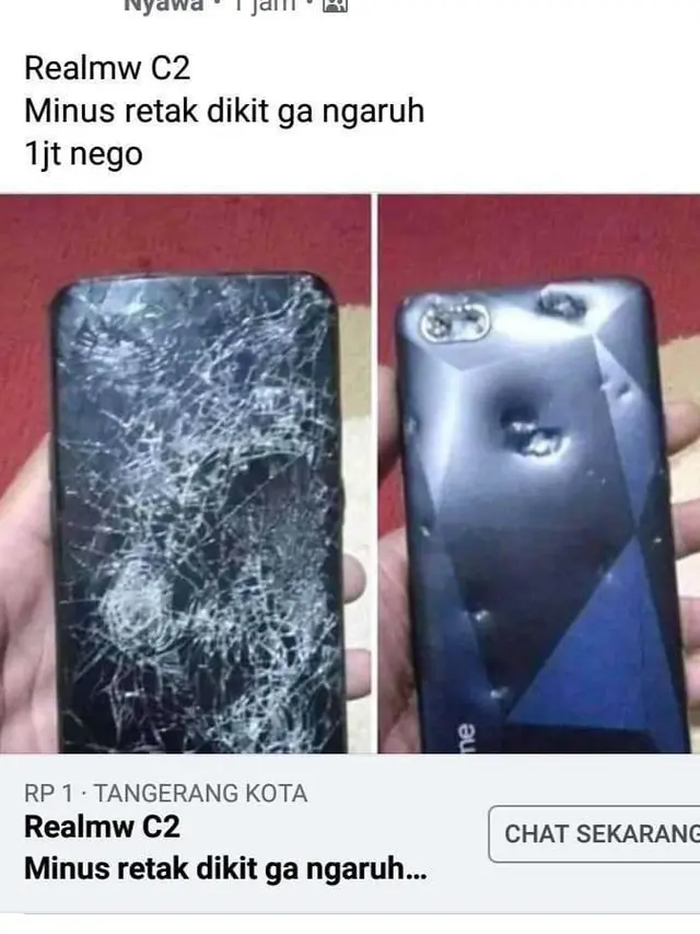 6 Status Jualan Barang Rusak Ini Bikin Tepuk Jidat
