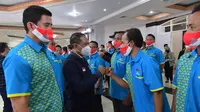 Menteri Pemuda dan Olahraga Zainudin Amali mengukuhkan Pengurus Pusat dan Pengurus Provinsi Ikatan Guru Olahraga Nasional (IGORNAS) masa bakti 2021- 2025 di Auditorium Wisma Kemenpora, Senayan Jakarta Pusat, Kamis (10/3/2022). (Dok Kemenpora)