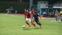 Striker Timnas Indonesia, Ezra Walian ketika melawan Kamboja di Piala AFF 2020. (PSSI).
