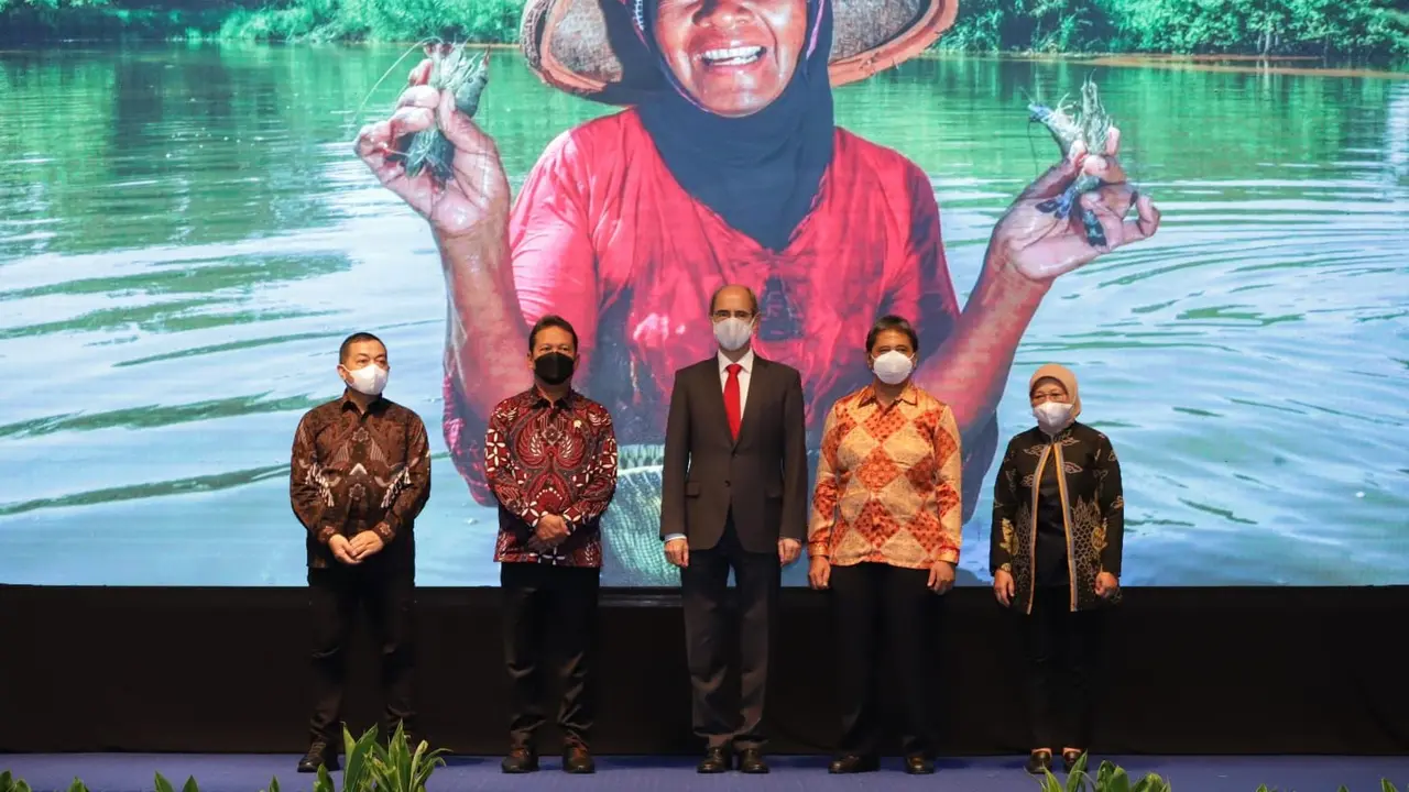 KKP meluncurkan dua platform penjualan berbasis website yaitu Indonesia Seafood dan Indonesia Shrimp. (Dok KKP)