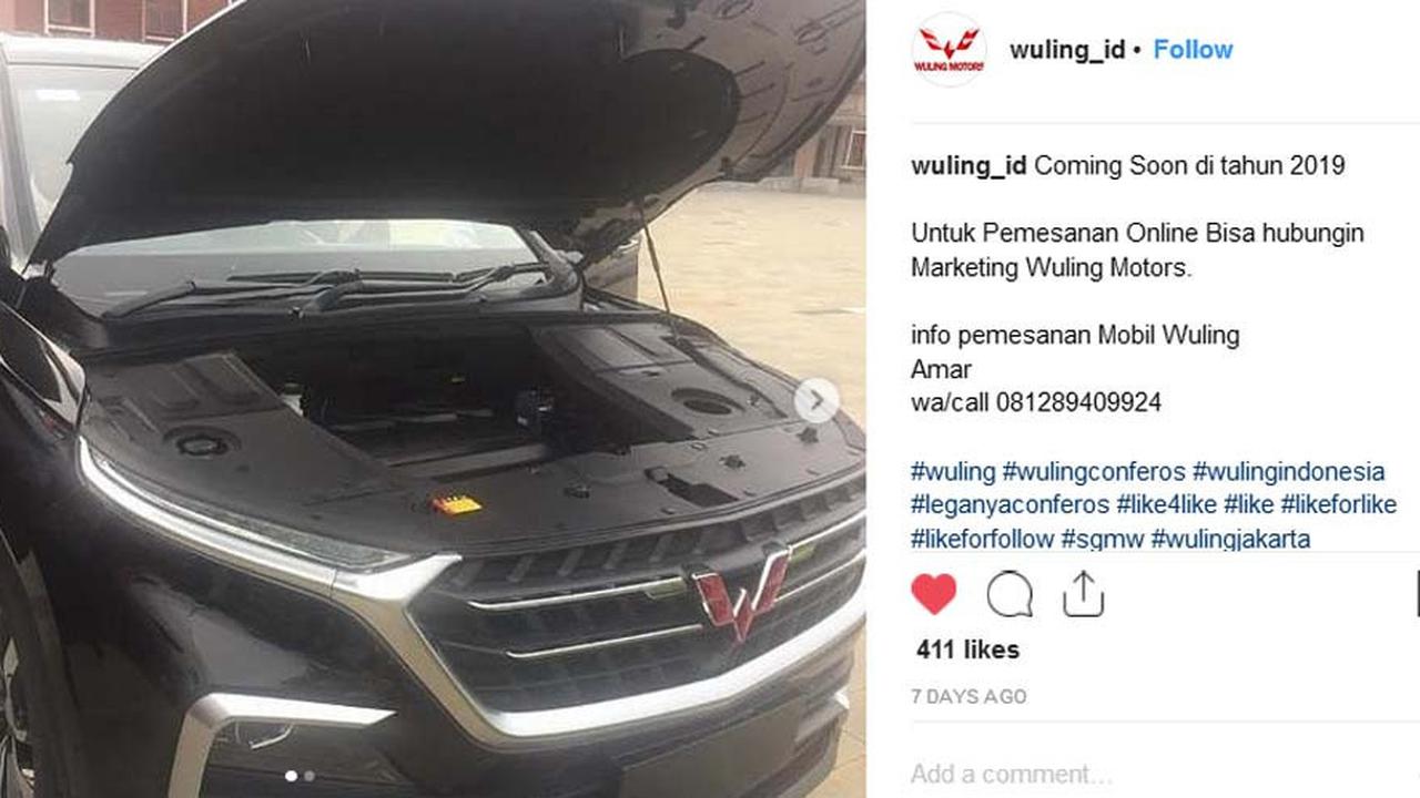 Tampilan di balik kap mesin Wuling Almaz (Instagram/wuling_id)