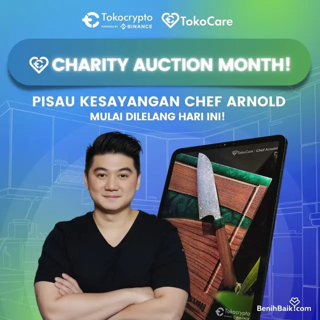 Chef Arnold lelang pisau kesayangan (https://www.instagram.com/p/CR5elVjhuk-/)