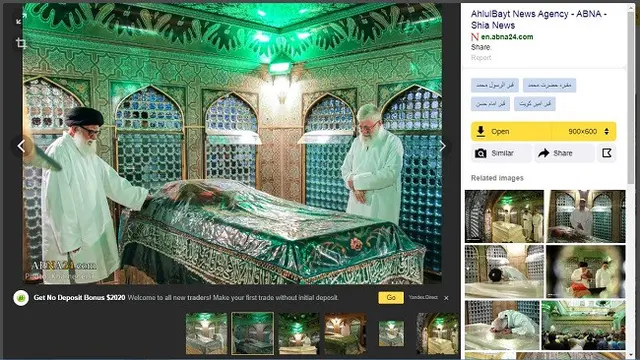 Gambar Tangkapan Layar Penelusuran Foto dengan Situs Yandex