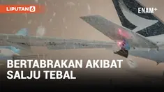 Pesawat Korean Air dan Cathay Pacific Bertabrakan di Bandara Hokkaido Jepang