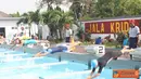 Citizen6, Surabaya: Marwiltim meraih tiga emas dan tiga perak dalam ajang Porwiltim 2012  di Kolam renang Jala Krida Tirta, Bumimoro, Surabaya. (Pengirim: Penkobangdikal)