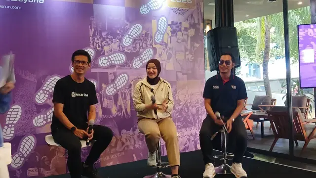 Amartha 10X Run 2026, Jumat (7/8/2026). (Liputan6.com/Nurri Indah)