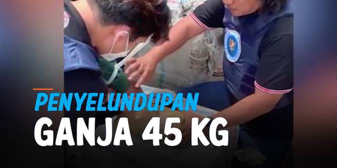 VIDEO: Detik-Detik 45 Kg Ganja Aceh Gagal Diselundupkan ke Purwakarta