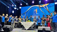 Ketua Umum DPP KNPI M Ryano Panjaitan memimpin langsung jalannya peringatan hari lahir organisasinya yang ke-51 di Gedung KNPI, Rasuna Said, Jakarta, Selasa (23/7) (Istimewa)