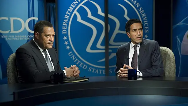 Adegan pemerintah AS merespons wabah virus dari Tiongkok di film Contagion. (Foto: IMDB/ Warner Bros.)