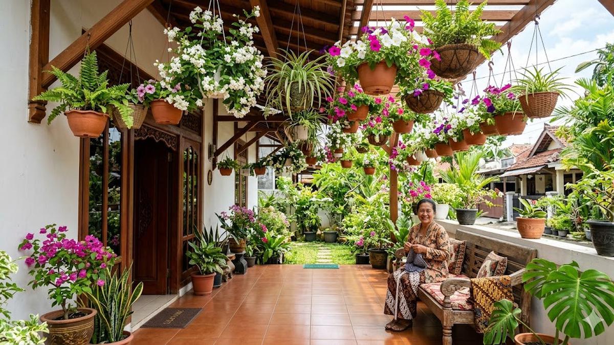 12 Ide Teras dengan Pohon Bunga Wangi Semerbak, Hadirkan Nuansa Asri di Rumah