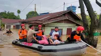Banjir di Medan pada Minggu, 27 Februari 2022 (BNPB)