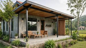 8 Konsep Rumah Desa Unik dengan Nuansa Industrial Minimalis, Modern dan Nyaman