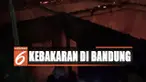Sembilan bangunan yang terdiri dari tempat tinggal, warung makanan dan juga bengkel ludes dilalap si jago merah.