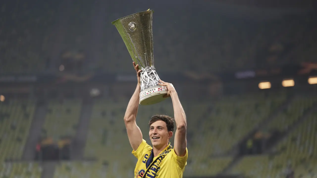 Selebrasi Pemain Villareal Juara Piala Eropa Usai Kalahkan MU