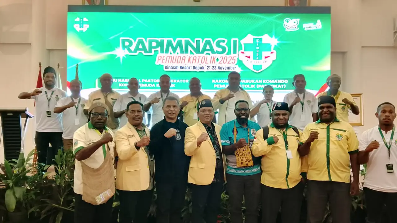 Rapat Pimpinan Nasional (Rapimnas) Pemuda Katolik I tahun 2025 diselenggarakan di Bogor pada 21–23 November 2025, yang dihadiri Pengurus Pusat Pemuda Katolik, Ketua Komda, Pastor Moderator dan perwakilan Paskokat dari seluruh Indonesia (Istimewa)