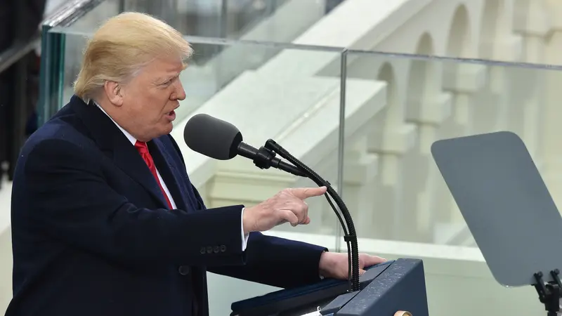 20170121- Pidato Donald Trump -AFP Photo