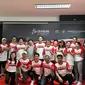 Legenda bulu tangkis Indonesia hadir dalam konferensi pers Audisi Umum PB Djarum 2024 di GOR Djarum Jati, Kudus, Jawa Tengah pada Rabu (11/9/2024) siang WIB. (Liputan6.com/Melinda Indrasari)