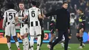 Tim racikan pelatih Thiago Motta berhasil mengamankan kemenangan penting untuk laga leg kedua mendatang. (Isabella BONOTTO/AFP)
