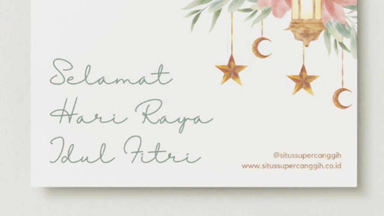 Desain Kartu Ucapan Idul Fitri 2025