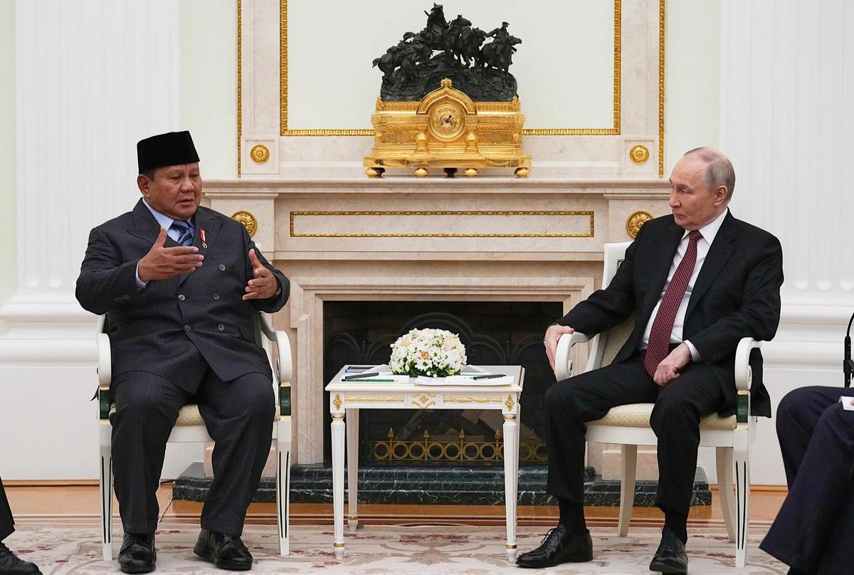 FOTO: Sambut Prabowo di Moskow Putin Sampaikan Simpati Bencana Alam Sumatera