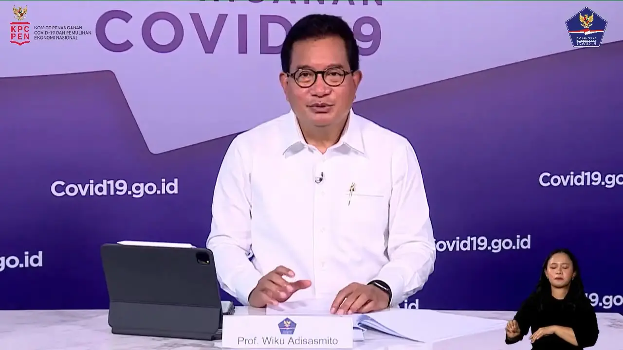 Koordinator Tim Pakar dan Juru Bicara Pemerintah untuk Penanganan COVID-19, Wiku Adisasmito dalam siaran langsung perkembangan penanganan COVID-19 di YouTube BNPB Indonesia, Selasa (2/3/2021). (Foto: Tangkapan layar YouTube BNPB Indonesia)