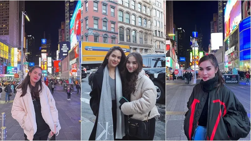 Liburan di New York, Ini 6 Potret Persahabatan Steffi Zamora dan Elina Joerg