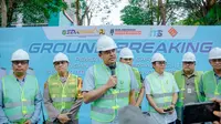 Wali Kota Bobby Nasution melakukan Groundbreaking Pembangunan Sarana Jaringan Utilitas Terpadu (SJUT) Sektor Telekomunikasi