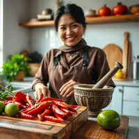resep sambal terasi mentah ©Ilustrasi dibuat AI